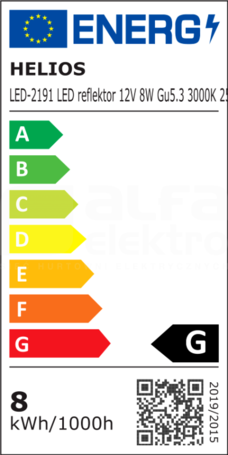 LED 6W/3000K GU5,3 260lm 60D Reflektor LED (G)