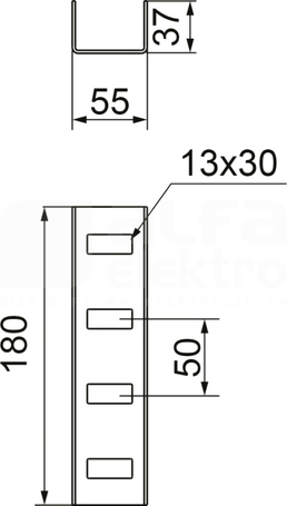 LCC50H35 Łącznik ceownika