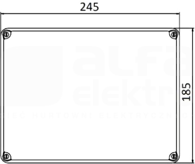 MŁAWA 2x32A/5P IP44 Rozdzielnica stacjonarna