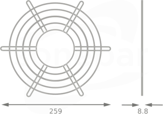 HB V 145W WIRE GUARD Siatka ochronna Highbay LED