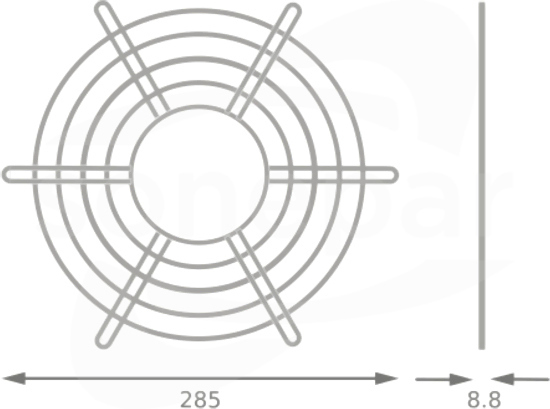 HB V 195W WIRE GUARD Siatka ochronna Highbay LED
