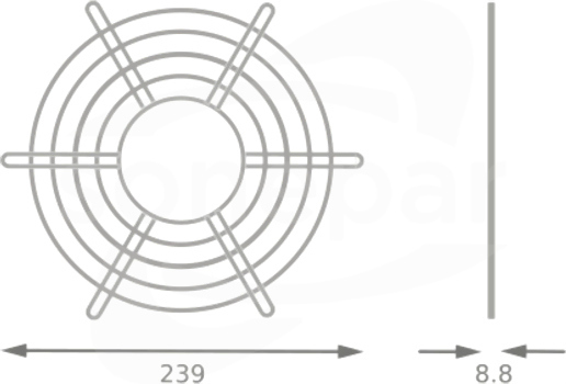 HB V 95W 120W WIRE GUARD Siatka ochronna Highbay LED