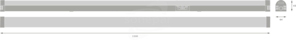 LN COMBO 1500 V 27-60W PS 3CCT WT 3780-9000lm Oprawa LED liniowa