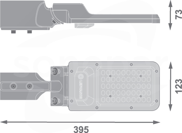 URBAN AREA E 15W 865 1800lm IP65 BK Oprawa uliczna LED