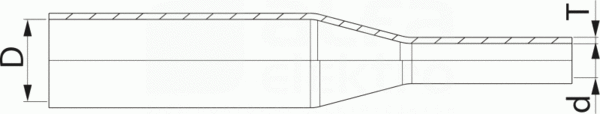 CPEEPL45-12/1000 czarny Rura termokurczliwa