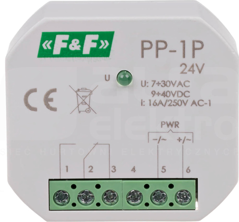 PP-1P 24V PRZEKAŹNIK ELEKTROMAGNETYCZY