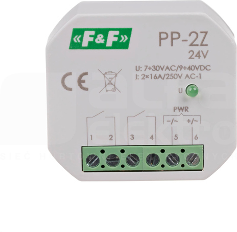 PP-2Z 24V PRZEKAŹNIK ELEKTROMAGNETYCZY