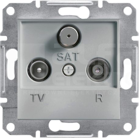 ASFORA 1dB aluminium Gniazdo RTV-SAT końcowe