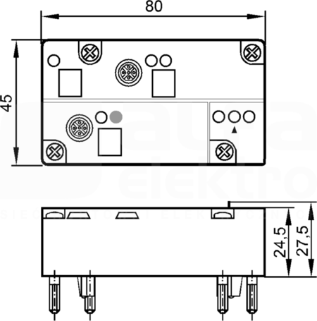 CLASSICL45 2SI 1DO M12 Moduł CLASSICLINE