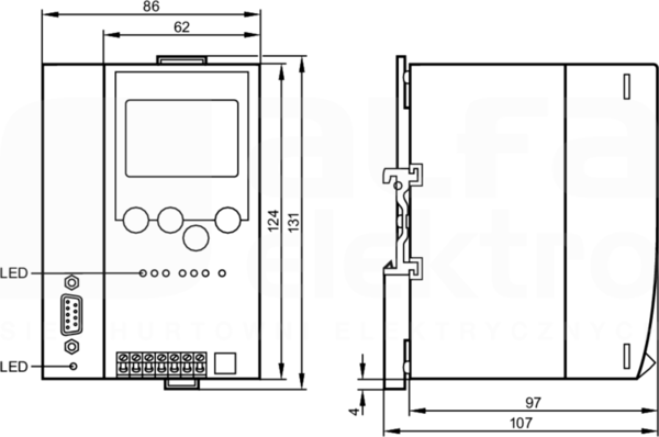 CONTROLLERE 2MSTR DP RS232 Kontroler E AS-I DP