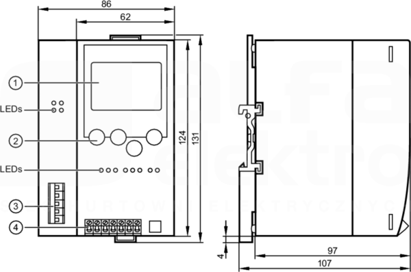 CONTROLLERE 2MASTER DN RS232 Kontroler E AS-I DEVICENET