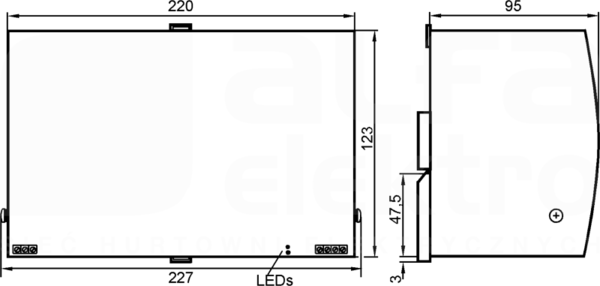 POWER SUPPLY/24VDC/20A Zasilacz