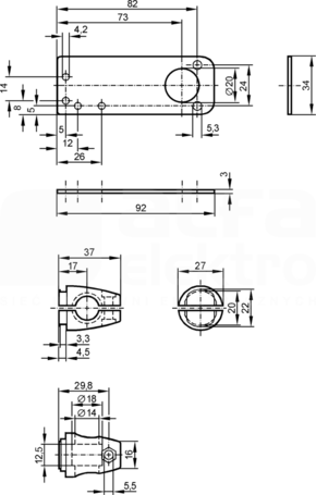 MOUNTING BRACKET IF,IG,II Zestaw montażowy