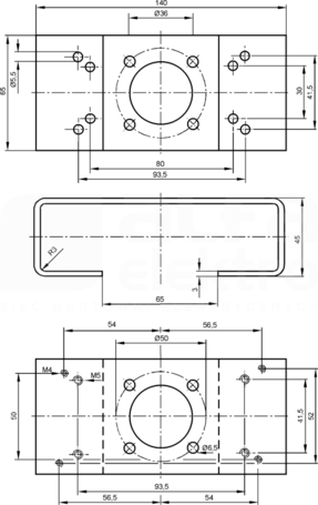 BRACKET KEYSTONE Wspornik montażowy
