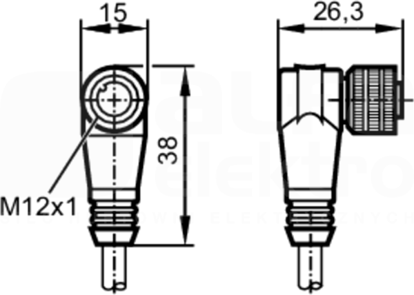 ADOAH040MSS0002C04 Wtyk czujnikowy żeński