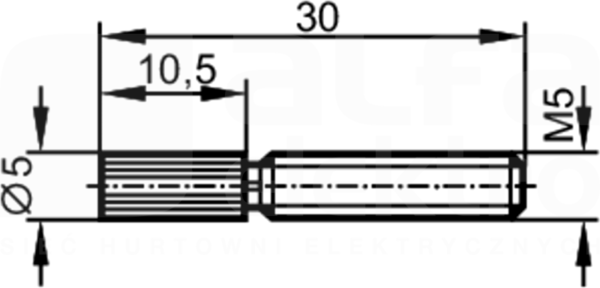 FE-11-EPA-M5x30/F1x0,5 Czujnik światłowodowy