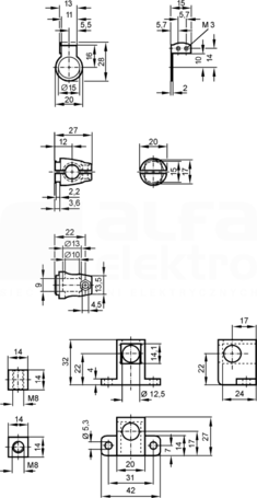 SYSTEM COMPONENT OJ RAIL Zestaw montażowy