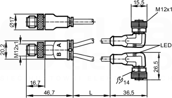 YDOAH032MSS0001H03STGH040MSS Kabel łączeniowy Y