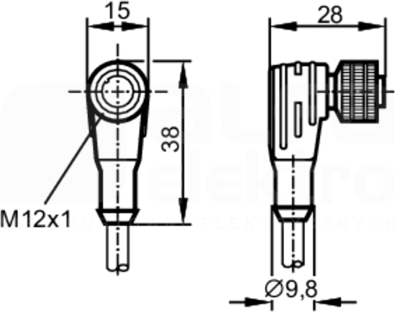 ADOAH040MSS0010C04 Wtyk czujnikowy żeński