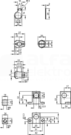 SYSTEM COMPONENT OJ RAIL Zestaw montażowy