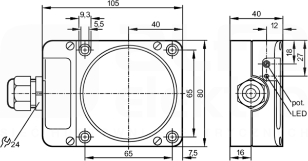 IDE3060-FPKG/3D Czujnik indukcyjny