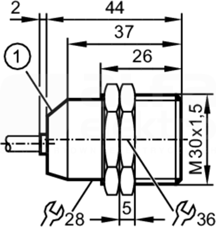 IIB2012BAROG/UP/SC/0,3MDC Czujnik indukcyjny