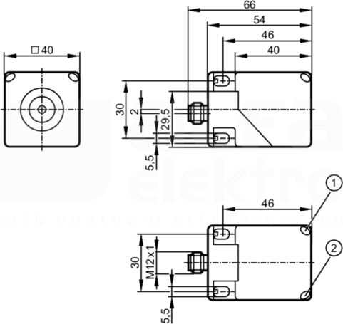 IMC4030-CPKG/US-100-DPA/3D Czujnik indukcyjny