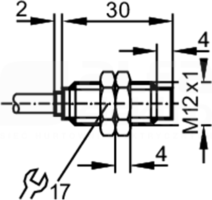 IFA2004-N/V2A/20M/1D/2G Czujnik indukcyjny