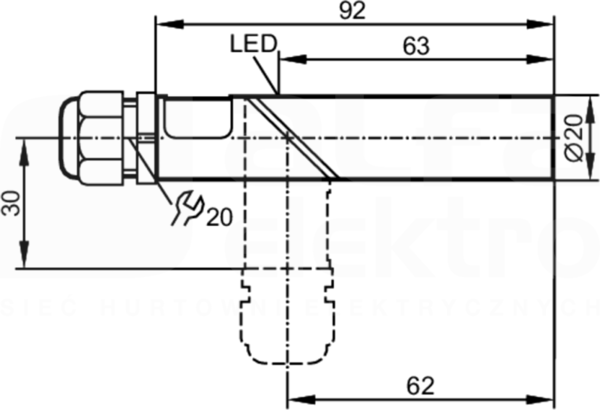 IAE2010-FBOA/3D Czujnik indukcyjny