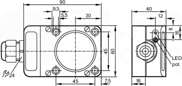 ICE3040-FPKG/3D Czujnik indukcyjny