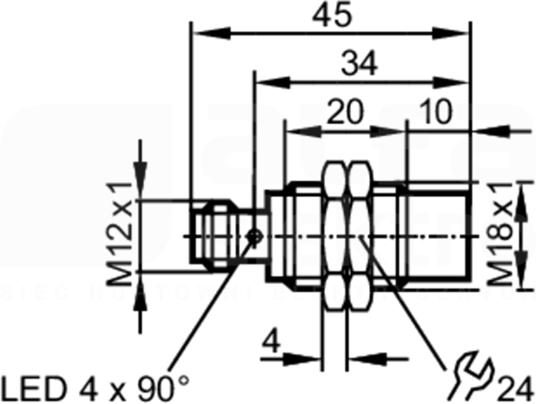 IGB3008-BPKG/US-104-DPS Czujnik indukcyjny