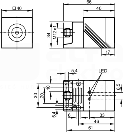 IMC4020BCPKG/K1/US/3D Czujnik indukcyjny
