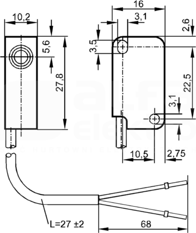 IS-22,5-N/0,095M/1D/1G/2G Czujnik indukcyjny