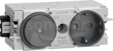 GS11009011 antracyt Gniazdo SCHUKO+łącznik C-PROFIL