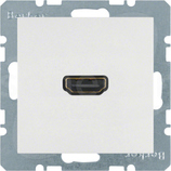 S.1/B.3/B.7 biały mat Gniazdo HDMI