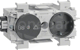 GS12019011 antracyt Gniazdo SCHUKO przepięc.front