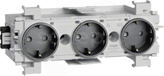 GS30019011 antracyt Gniazdo SCHUKO 3x front.