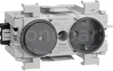 GS11019011 antracyt Gniazdo SCHUKO+łącznik front