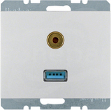 K.5 aluminium Gniazdo USB/3,5mm Audio