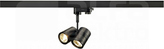 BIMA II 2x50W GU10 230V czarny Adapter na szynę