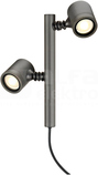 NEW MYRA 2 2x4W GU10 antracyt IP44 Oprawa ścienna