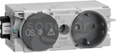 GS12009011 antracyt Gniazdo SCHUKO przepięc.C-PROFIL