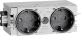 GS20009011 antracyt Gniazdo SCHUKO 2x C-PROFIL