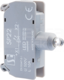 SP22 1408/P12 zielony Oprawka z LED UNI-z 24-230V