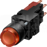 SIRIUS 16mm 1NO 24VAC/DC przezroczysty Przycisk sterowniczy podśw.wystający