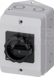 SENTRON 3P 25A IP65 czarny Rozłącznik główny w obud.