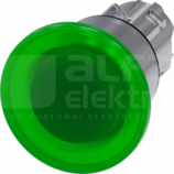 SIRIUS ACT 22mm b/samop.zielony Przycisk grzybkowy podśw.metal