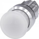 SIRIUS ACT 22mm z samop.biały Przycisk grzybkowy podśw.metal