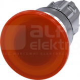 SIRIUS ACT 22mm z samop.bursztynowy Przycisk grzybkowy podśw.metal