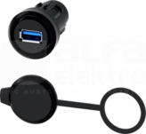 SIRIUS ACT 22mm USB 3.0 czarny Złącze USB